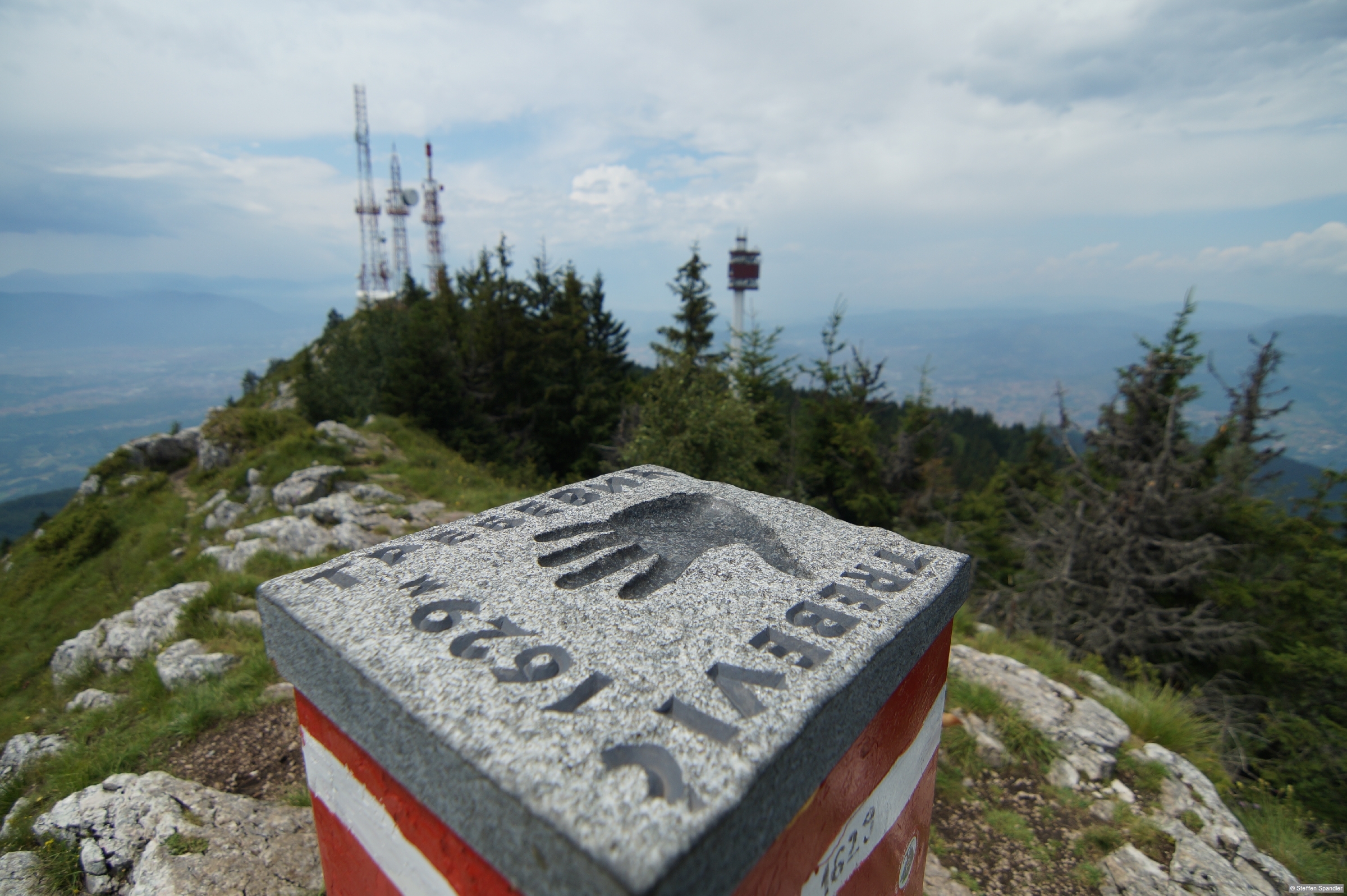Trebevic hiking trail near Sarajevo